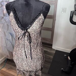 Leopard Print Mini Dress